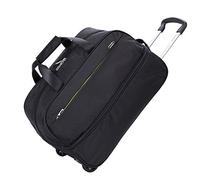 WolFum ZHANGQIANG Borse da viaggio Borse da viaggio Bagagli a mano Trolley con ruote Borsa ad alta capacità Pieghevole può essere riposta (Colore: Grigio scuro+Nero, Dimensioni: 32 * 49 * 34 cm)