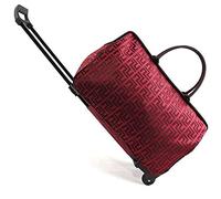 WolFum ZHANGQIANG Borse da viaggio da donna Bagaglio a mano da donna con ruote Borsa da weekend per trolley (Colore: Strisce colorate, Dimensioni: Grande) Raddoppia il comfort