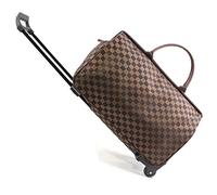 WolFum ZHANGQIANG Borse da viaggio da donna Bagaglio a mano da donna con ruote Borsa da weekend per trolley (Colore: Strisce colorate, Dimensioni: Grande) Raddoppia il comfort