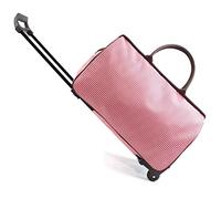 WolFum ZHANGQIANG Borse da viaggio da donna Bagaglio a mano da donna con ruote Borsa da weekend per trolley (Colore: Strisce colorate, Dimensioni: Grande) Raddoppia il comfort
