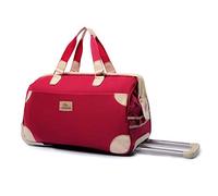 WolFum ZHANGQIANG Trolley Borsa da viaggio impermeabile per brevi distanze - Blu (Colore : Viola, Dimensioni : 39 * 27 * 56(20)) Raddoppia il comfort