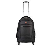 WolFum ZHANGQIANG Trolley da viaggio approvati da cabina Bagaglio a mano Valigia Borsa da volo (Nero) (Colore : Nero, Dimensioni : 34 * 22 * 48 cm(18)) Raddoppia il comfort