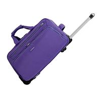 WolFum ZHANGQIANG Trolley leggero Borsa da viaggio con ruote Borsa da viaggio unisex Borse da viaggio per bagaglio a mano (Colore: Rosa, Dimensioni: 29 * 28 * 51 cm) Raddoppia il comfort