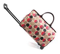 WolFum ZHANGQIANG Valigia Trolley da viaggio Bagaglio a mano Borsa da viaggio Super leggera 51 cm 2,6 Kg 2 ruote, (Colore : Cerchio rosso, Dimensioni : Grande) Raddoppia il comfort