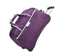 WolFum ZHANGQIANG Valigia Trolley da Viaggio Borsa Approvata per il Volo Bagaglio a Mano con Ruote - Zaino Trolley da Trasporto (Colore : Nero, Dimensioni : Medium) Raddoppia il Comfort
