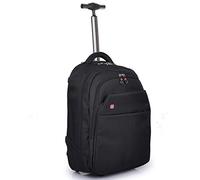 WolFum ZHANGQIANG Valigia Trolley da viaggio Valigia Bagaglio a mano Borsa da viaggio Super leggera (Colore : Nero, Dimensioni : Small(19)) Raddoppia il comfort