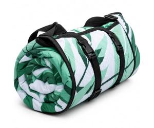 Wolfwise Telo Picnic Impermeabile, Stuoia Campeggio 200x200 cm Pieghevole con Cinghie Regolabili e Tracolla, Picnic Blanket per Giardino, Prato, Spiaggia, Viaggi e Escursioni, Verde