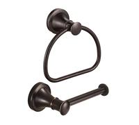 WOLIBEER Porta carta igienica in bronzo, porta asciugamani da bagno, anello per asciugamani strofinato ad olio per montaggio a parete rotolo di carta da bagno ORB accessori da bagno portasciugamani da