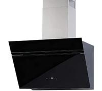WOLKENSTEIN Cappa inclinata W S5-60 ABTZ | cappa aspirante | cappa da parete | scarico | aria di scarico | vetro | vetro nero | larghezza 60 cm | 623 m³/h flusso d'aria