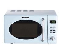 Wolkenstein Retrò WMW720 BL I 700 W Potenza microonde I 20 L Capacità di cottura I5 Livelli di potenza I 8 programmi di cottura con funzione di scongelamento I Cassa in metallo I Piatto girevole (24,5