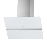 WOLKENSTEIN W S4-90A++WTZ - Cappa inclinata, cappa aspirante a parete, aria di scarico, vetro bianco, larghezza 90 cm, flusso d'aria 558 m³/h