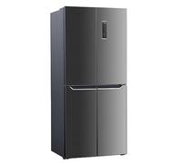 Wolkenstein WCD362NFDEIX Stand Kühl-Gefrierkombination Cross Door, 79 cm breit, 362 L, NoFrost, regelbares Thermostat, Schnellgefrieren, ECO Modus, Edelstahloptik