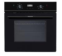 Wolkenstein WMO 90 EEK: A Einbaubackofen, 60 cm breit, 66 L, ECO Funktion, Grillfunktion, Timer, LED Display, versenkbare Knöpfe, Teleskopauszüge, schwarz