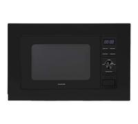 Wolkenstein WMW800-20GB EB Einbau Mikrowelle, 60 cm breit, 800 W, 20 L, 6 Leistungsstufen, Auftaufunktion, Grill 900 W, Kindersicherung, Schwarz