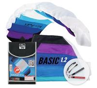 Wolkenstürmer Paraflex Basic 1.2 Tappeto Volante, Blu - Kite a 2 Linee per Principianti