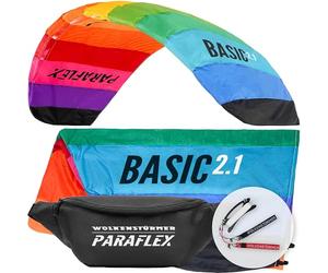 Wolkenstürmer Paraflex Basic 2.1 tappeto volante, Rainbow - kite a 2 linee per principianti