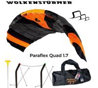 Wolkenstürmer Paraflex Quad Lenkdrachen Lenkmatte Landboarding Bar Kite Trainer