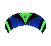 Wolkenstürmer® Paraflex Sport 1.7 Kit aquilone pronto a volare con manubrio, 2 x 20 m, Dyneemaleinen - Tappeto per adolescenti e adulti (blu)