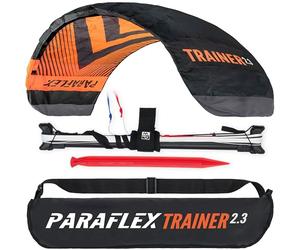 Wolkenstürmer Paraflex Trainer 2.3 action kite neon orange - tappetino di governo a 3 linee per il mountainboarding