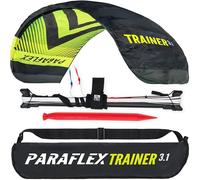 Wolkenstürmer Paraflex Trainer 3.1 Azione Kite Neon Green - Tappetino di Governo 3 Linee Trainer per Mountainboarding