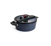 Woll Active Lite - Casseruola con coperchio Active-Lite, Ø 28 cm, altezza 10,5 cm, 5,5 litri, con 2 manici laterali, adatta per ceramica, gas, elettrici, alogeni, non a induzione, alluminio, antracite