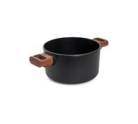 WOLL Casseruola con manico in legno 20cm ECO-LOGIC Antiaderente nero