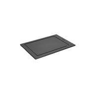 Woll Cut & Serve - Tagliere 35 x 25 cm, altezza 7 mm, in materiale composito certificato FSC, senza BPA e VOC, resistente al calore fino a 175°C, lavabile in lavastoviglie, colore: nero opaco