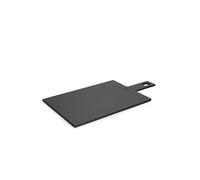 Woll Cut & Serve - Tagliere con maniglia, 44 x 23 cm, altezza 7 mm, in materiale composito certificato FSC, senza BPA e VOC, resistente al calore fino a 175°C, lavabile in lavastoviglie, colore: nero