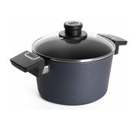 Woll Diamond Lite NB-DPI-120-L - Pentola a induzione in alluminio forgiato, con 2 manici laterali fissi, coperchio in vetro, dimensioni: diametro: 20 cm, altezza: 11,5 cm, capacità: 3,2 l,