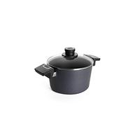 Woll Diamond Lite-Pentola con Coperchio in Vetro, a induzione, Ø 20 cm, Altezza 11,5 cm, 3,2 Litri, Piani Cottura, in Alluminio pressofuso, Adatta al Forno, Colore: Antracite