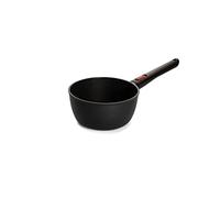 Woll Eco Lite - Pentola induttiva, diametro 18 cm, altezza 9,5 cm, 2 litri, con manico rimovibile, adatta per tutti i piani cottura, 100% alluminio riciclato, resistente al forno, colore: Nero