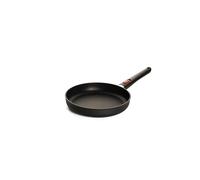 Woll Eco Lite QXR - Padella piatta induttiva, diametro 24 cm, altezza 5 cm, con manico rimovibile, adatta per tutti i piani cottura, senza PFAS, 100% alluminio riciclato, resistente al forno, nero