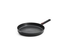 Woll Eco Logic QXR - Padella piatta in ghisa induttiva, diametro 32 cm, altezza 5 cm, con manico rimovibile, adatta per tutti i piani cottura, senza PFAS, rivestimento antiaderente, in alluminio