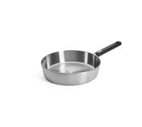 Woll Logic Steel - Padella a bordo alto, induttiva, diametro 28 cm, altezza 7 cm, con manico rimovibile, adatta per tutti i piani cottura, senza PFAS