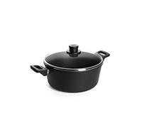 Woll 128NL - Casseruola Nowo in titanio con 2 manici e coperchio in vetro infrangibile, 28 x 12 cm (ø x A), capacità: 6 l