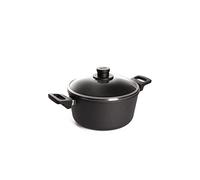 Woll 124NL - Casseruola Nowo in Titanio con 2 Manici e Coperchio in Vetro infrangibile, 24 x 12 cm (ø x A), capacità: 4,5 l