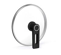 Woll S24SLM Smart Lid, Rotondo, Ø 24 cm, Coperchio con Pulsante di Ventilazione Permanente, Trasparente, Vetro