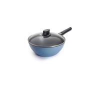 WOLL Wok con coperchio 24cm/3l ECOLOUR Azzurro cielo azzurro