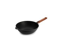 WOLL Wok con manico in legno 28cm ECO-LOGIC Antiaderente nero