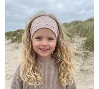 Wollhuhn ÖKO MINI Fascia elastica larga per bambini, produzione tedesca, comoda cotone (KU 48-52) (acquerello fiori sabbia)