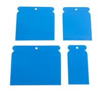 WOLMIK Coltelli per stucco, kit di 4 applicatori in plastica, multiuso, per riempire e raschiare superfici, per levigare superfici, riempire, scremare e raschiare delicatamente le superfici,