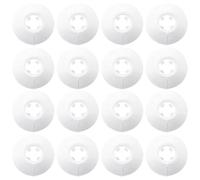 WOLMIK Copertura decorativa per tubi - 16 coperture in plastica per tubi del radiatore bianche, copertura decorativa per tubi, collari per tubi del radiatore bianchi, coperture per tubi dell'acqua