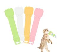 WOLMIK Cucchiai per mangime per gatti, dispenser multifunzione per alimenti liquidi e puree, 4 pezzi