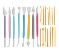 WOLMIK Pottery Tools - Set di 22 utensili per modellare la pasta di argilla, strumenti per modellare e modellare la pasta di argilla, strumenti per la modellazione fai da te