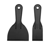 WOLMIK Set di 2 raschietti per stucco, set di raschietti per stucco, strumenti per stucco, raschietti per stucco per spackling, rattoppatura, decalcomanie, carta da parati, adesivi per rimozione,