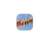WOLONGFUHU Set di 8 braccialetti colorati con perline per le donne boho barocco braccialetto di perle impilabili elasticizzati braccialetti con perline Y2k Preppy Summer Beach Jewelry