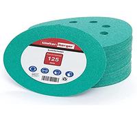 Woltersberger® 50 dischi abrasivi eccentrici Ø 125 mm | Grana P100 | 8 fori in verde | per una levigatura ottimale, versatile