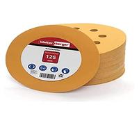 Woltersberger® 50 dischi abrasivi eccentrici Ø 125 mm | Grana P80 | 8 fori in oro | per una levigatura ottimale, versatile