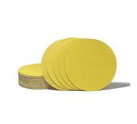 Woltersberger® Dischi abrasivi multi-foro, 25 pezzi, giallo, Ø 225 mm, P180, autoadesivi, corindone nobile bianco Ultrapad levigatrice per cartongesso