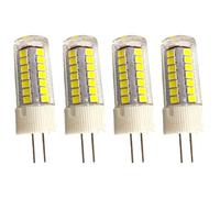 WOLTHID 4pcs 3W G4 Lampadina Led 220V Ac T3 Jc Tipo Bi-pin Bianco Freddo 6500K Non dimmerabile per Illuminazione Paesaggistica Esterno Deck Stair Step Path Lights Home Lighting, 3W, Bianco Freddo
